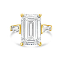 Diana M Jewels - Women's Emerald & Baguette Lab-Grown Diamond Fashion Ring (8.00 Ct) - Elegant Plus
