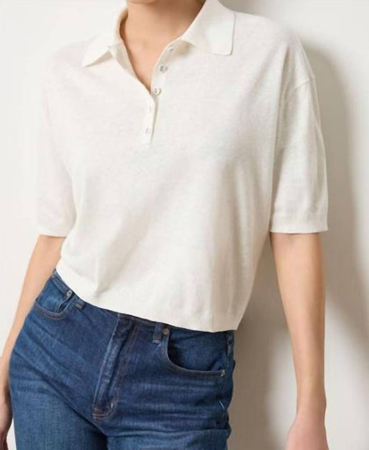 Lilla P - Drop Shoulder Polo Sweater