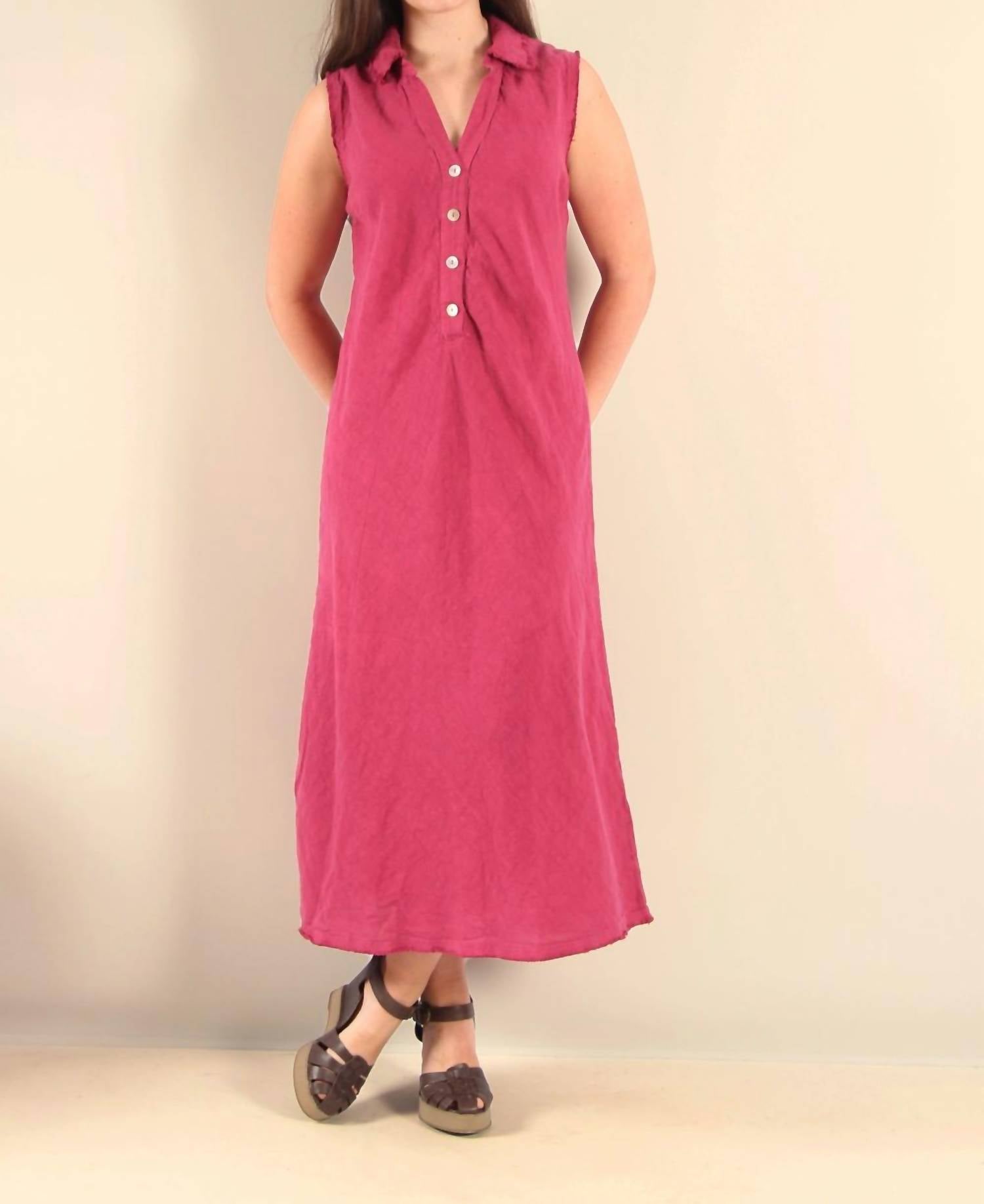 Cut Loose - Bias Cut Placket Linen Dress
