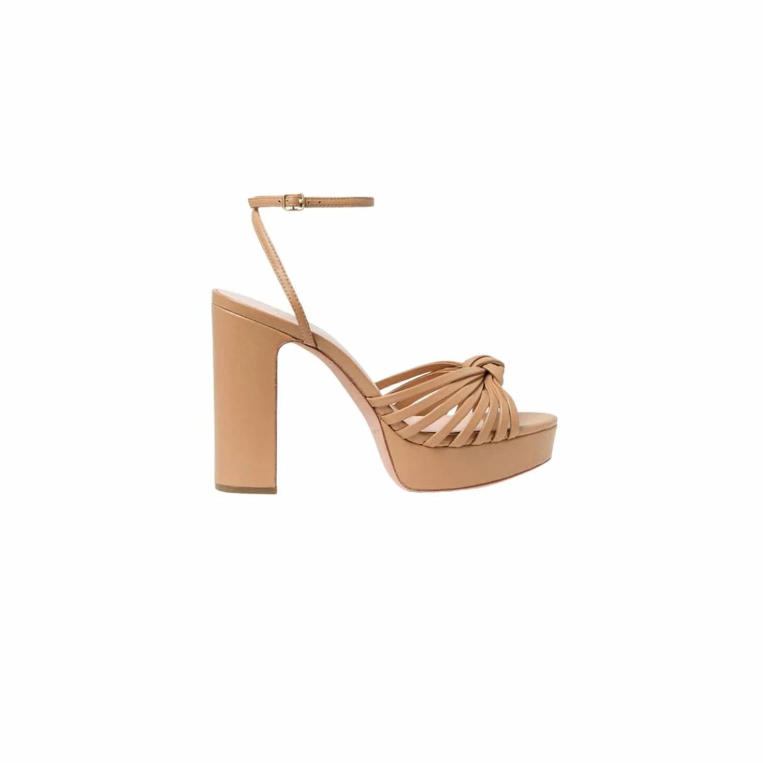 Loeffler Randall - Women's Rivka Leather Knot Platform Sandals