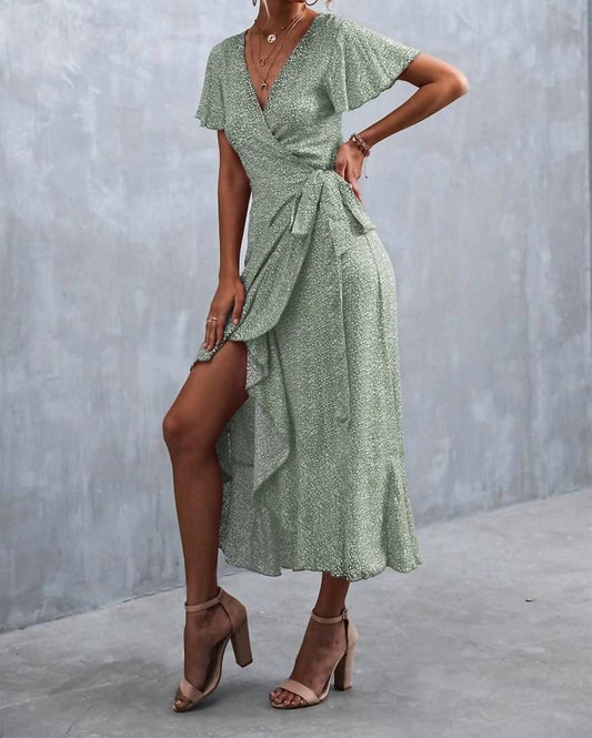 Annva Fashion - Midi Wrap Dress