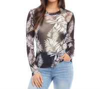Karen Kane - Leisa Long Sleeve Mesh Shirt