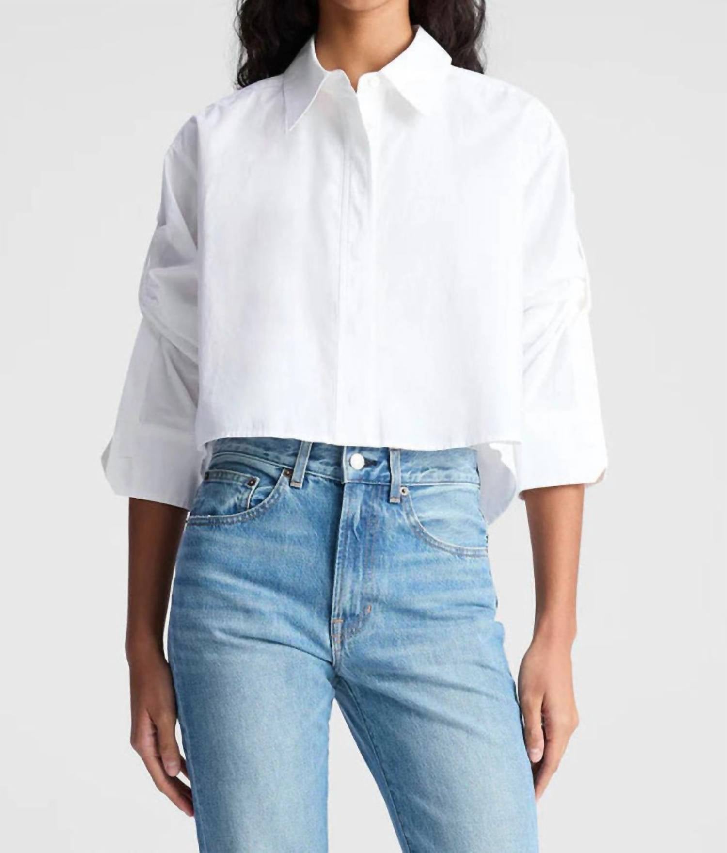 A.L.C. - Maude Cropped Cotton Top