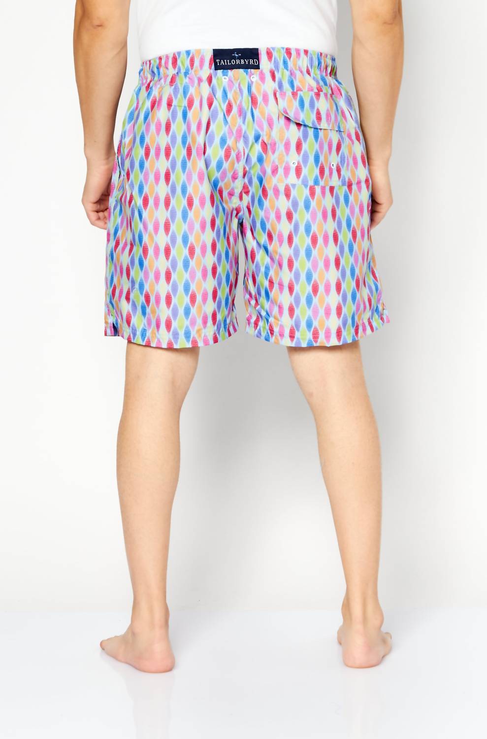 Tailorbyrd - Abstract Print Swim Trunks