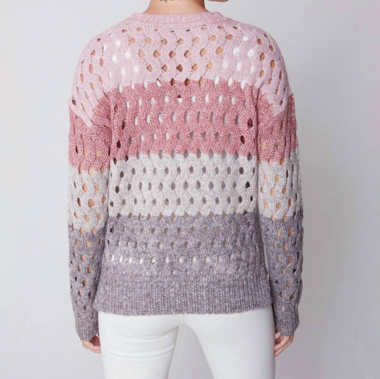 Charlie B - Long Sleeve Fishnet Sweater