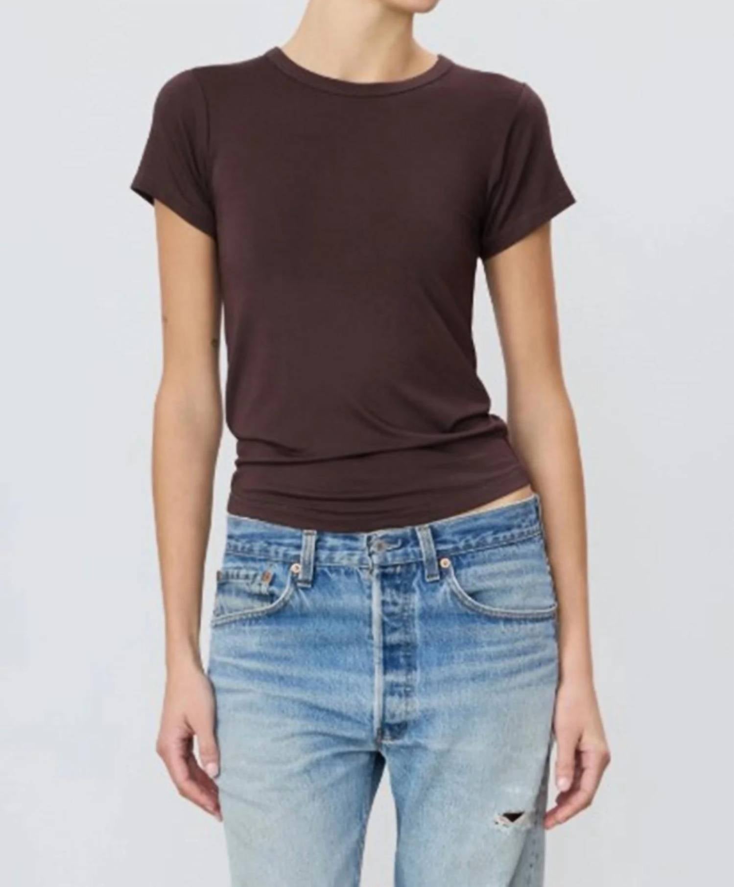 Eterne - Fitted Crewneck Short Sleeve T-shirt