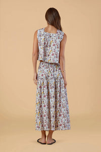 Olivia By Livro - Floral Petal Midi Skirt