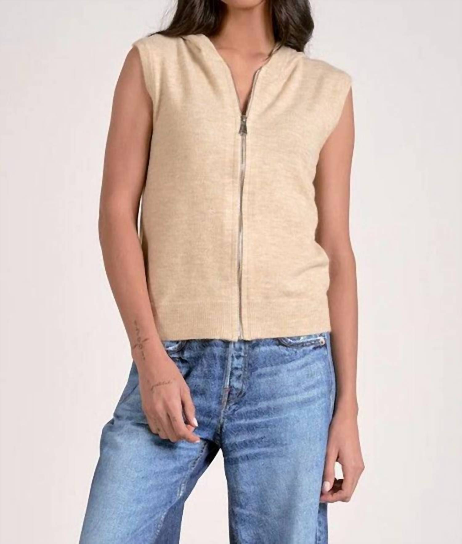 Elan - Bridgette Sleeveless Hoodie