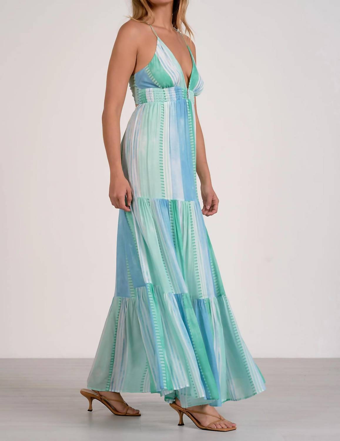 Elan - Strovia Tiered Maxi Dress