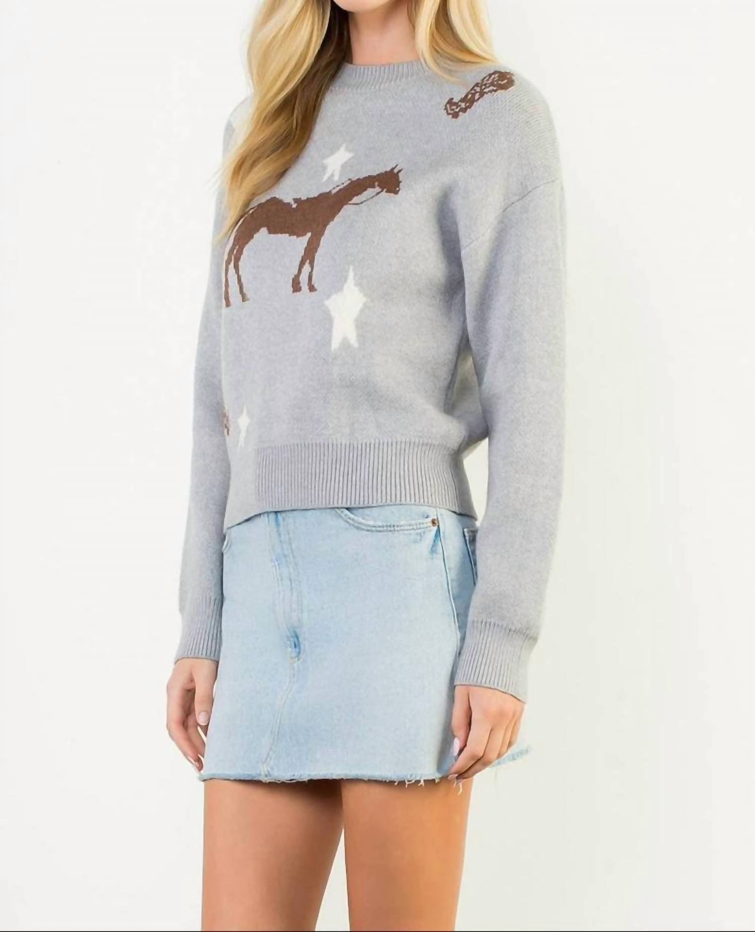 Thml - Horse Crew Neck Sweater