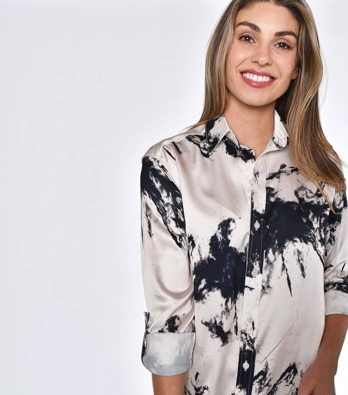 Emily Phillips - Tie Dye Tencel Girlfriend Mini Dress