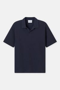 CLOSED Short Sleeve Polo in dark night - men's shirt - view 7
