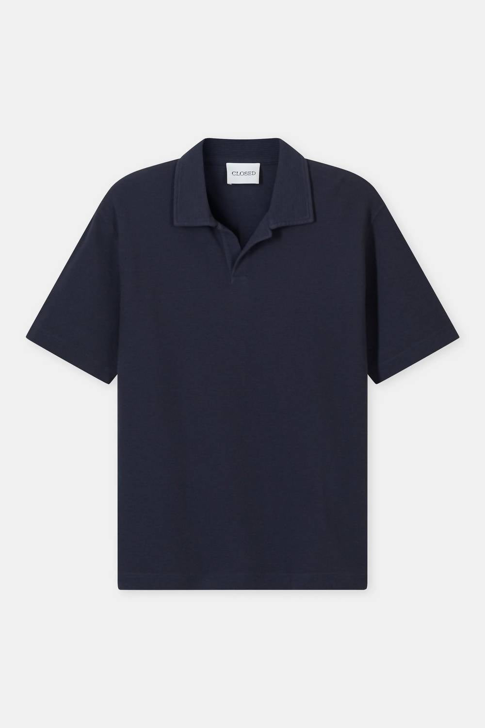CLOSED Short Sleeve Polo in dark night - men's shirt - view 7