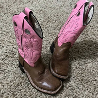 Old West - Kid's Corona Calf Square Toe Boots