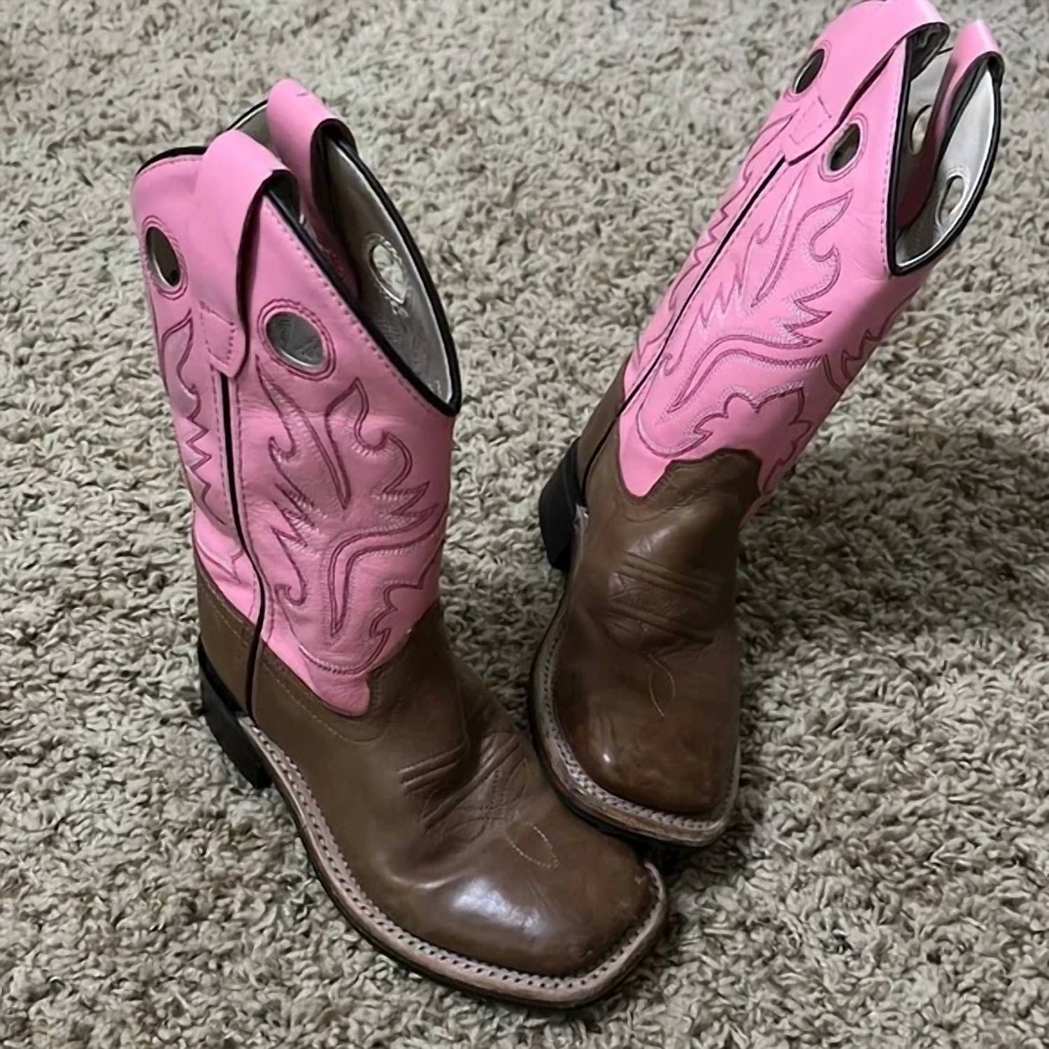 Old West - Kid's Corona Calf Square Toe Boots