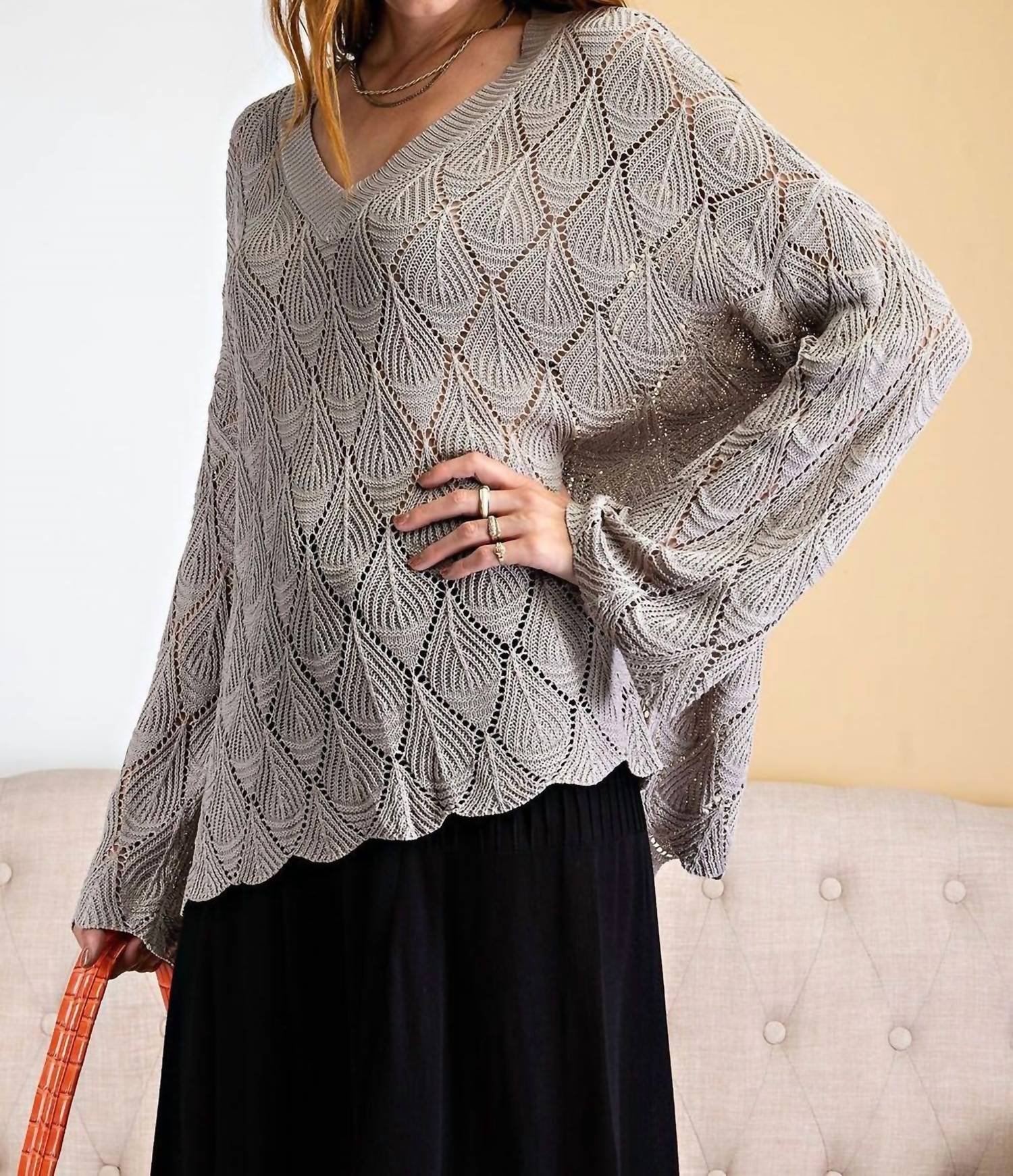 Easel - Gorgeous Lightweight Knit Sweater