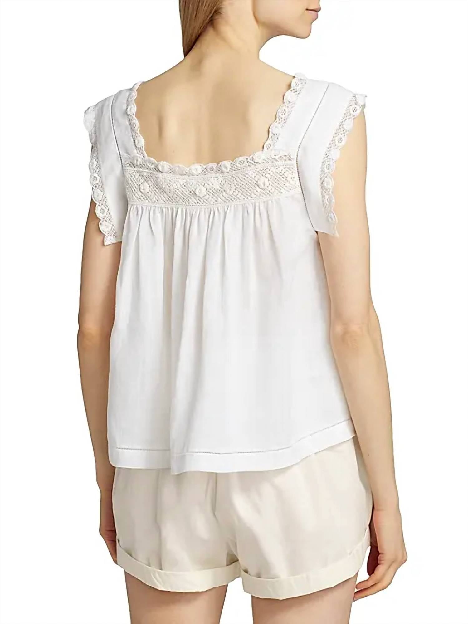 Dôen - Aphra Lace-trim Top