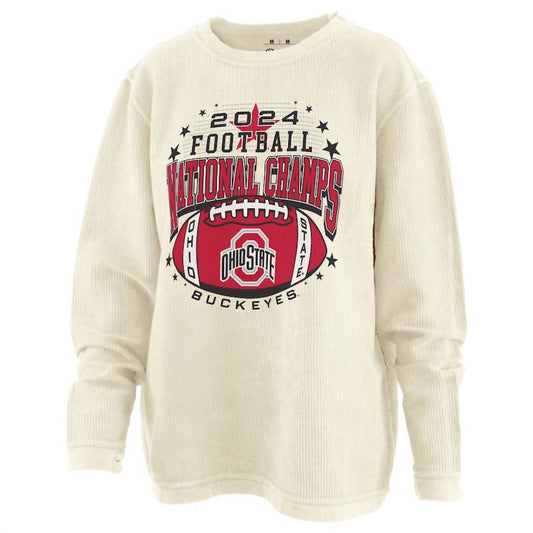 Pressbox - Women's Natural Ohio State Buckeyes Tee