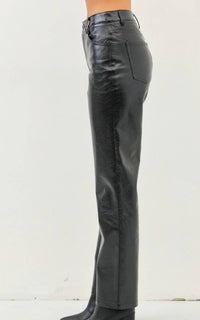 Idem Ditto - Sleek Metallic Straight Pants