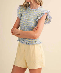 &Merci - Cottage Charm Smocked Blouse