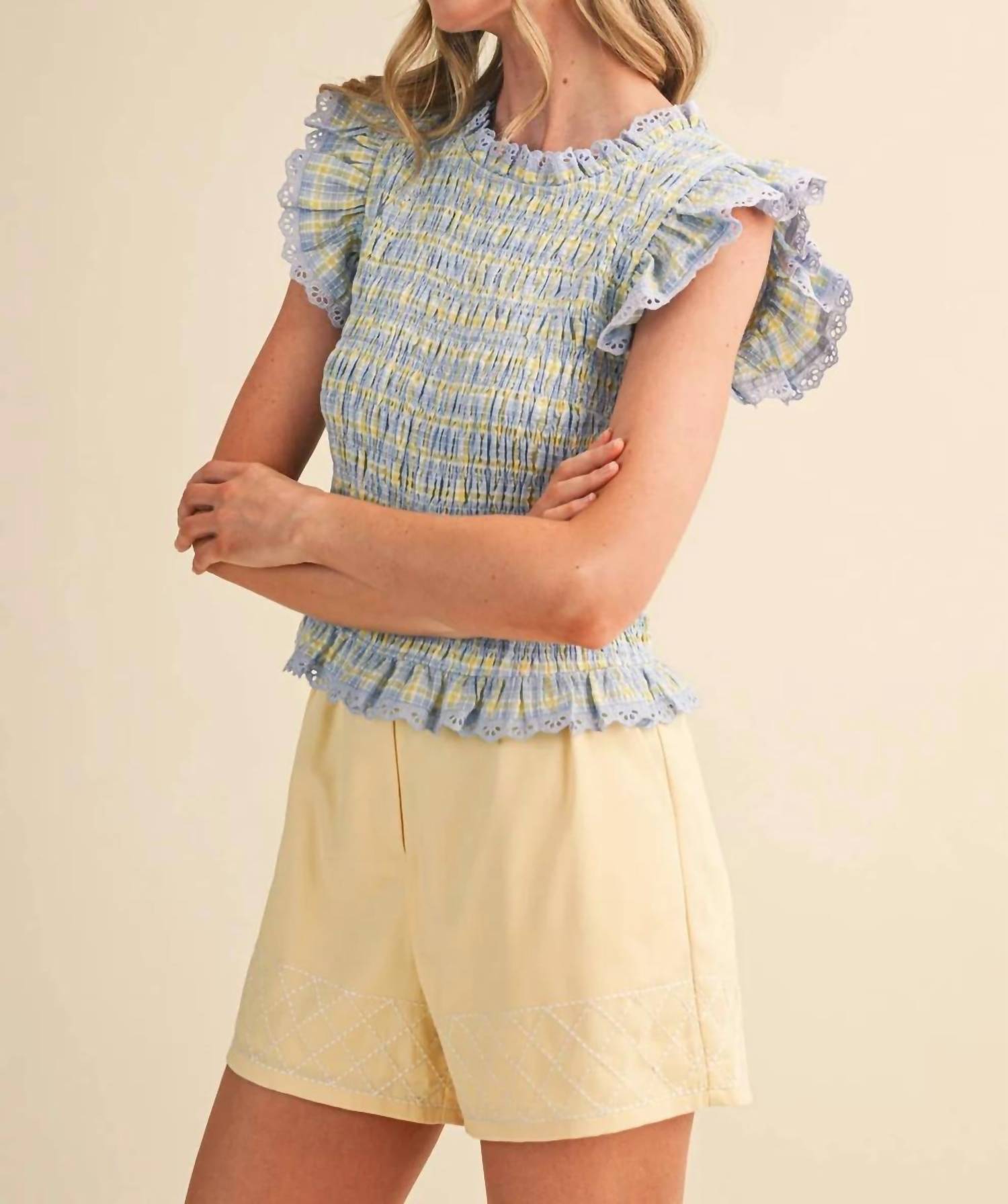 &Merci - Cottage Charm Smocked Blouse
