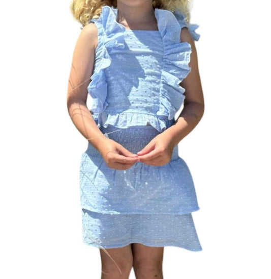 Vignette - Kid's Woven Dot Blouse & Skort Set