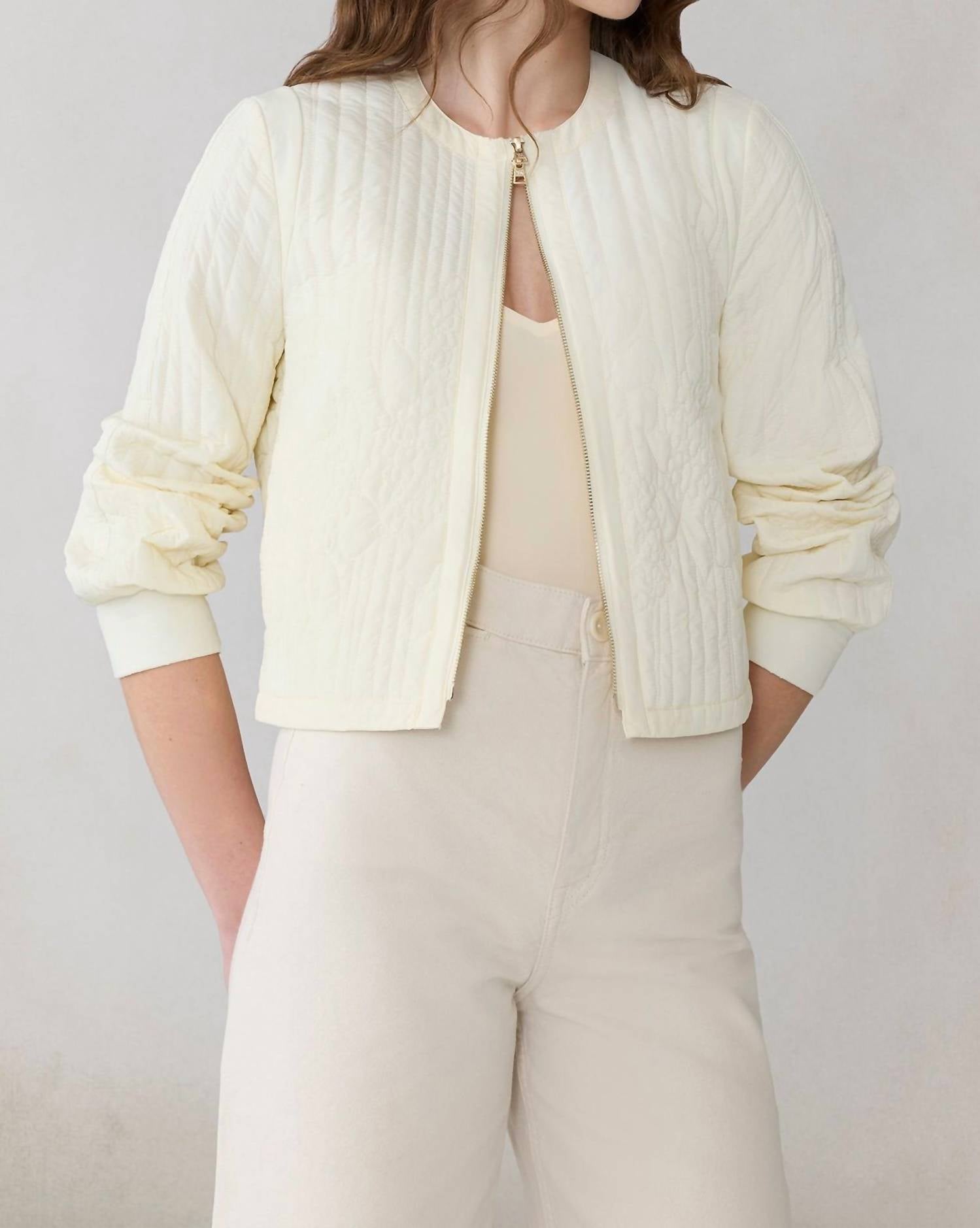 SOIA&KYO Reita Jacket in natural - women's jacket - alternate view