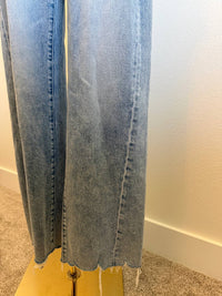 Flying Monkey - Women's High Rise Raw Hem Jean
