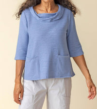 Habitat - Ripple Effect Drape Neck Top