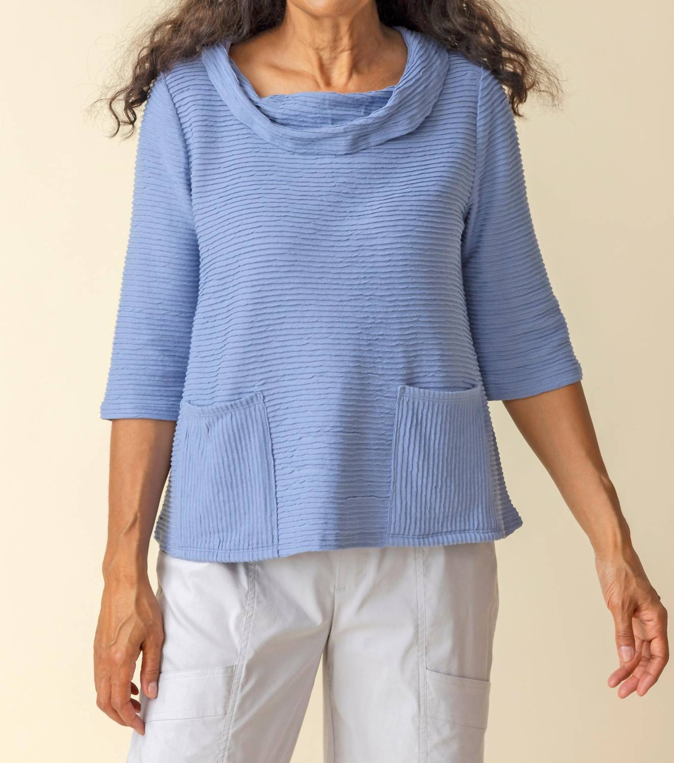 Habitat - Ripple Effect Drape Neck Top