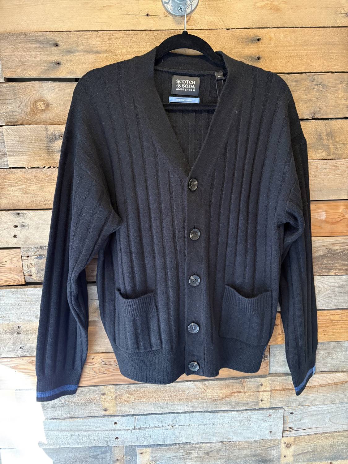 Scotch & Soda - Men's Soft Knit Dropped Shoulder Cardigan
