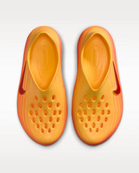 NIKE Men's Reactx Rejuven8 Sandals in topaz gold light crimson turf orange - men's sandal - detail view