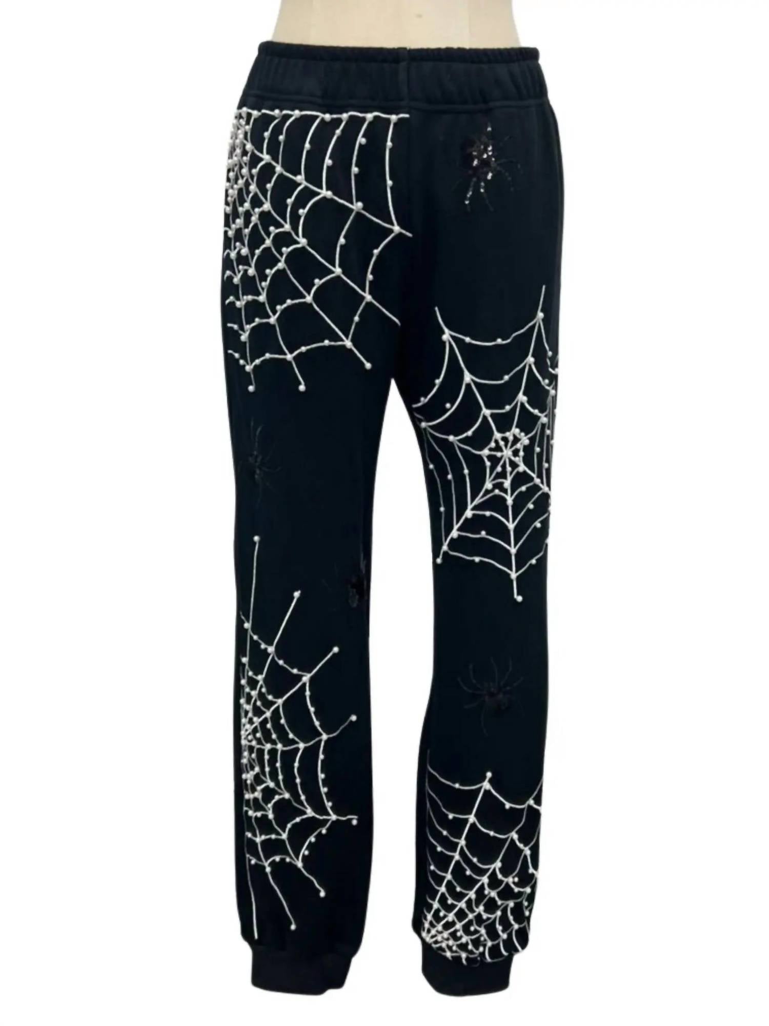 Brianna Cannon - Pearl Spiderweb Sweatpants