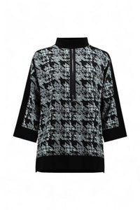 Joseph Ribkoff - PRINTED ZIP-UP TUNIC