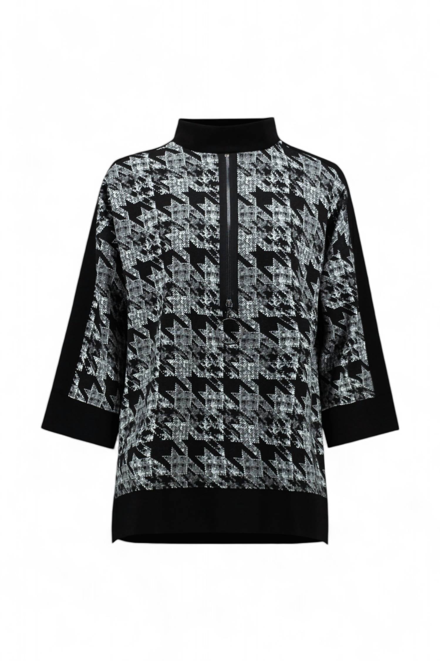 Joseph Ribkoff - PRINTED ZIP-UP TUNIC
