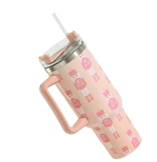 Judson & Co. - Nutcracker Printed 40oz Double Wall Stainless Tumbler With Handle