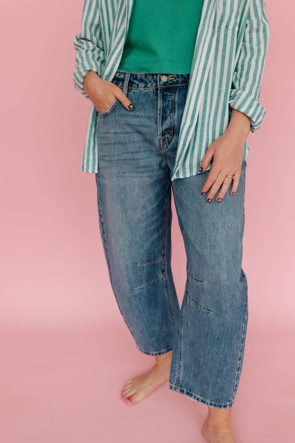 Hidden - Women's Sammie Barrel Denim Jeans