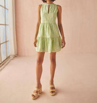 OMIKA Elsie Mini Dress in laila agave - women's dress