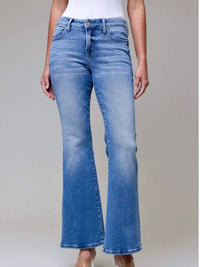 Hidden - Clean Stretch Mid Rise Bootcut Jeans