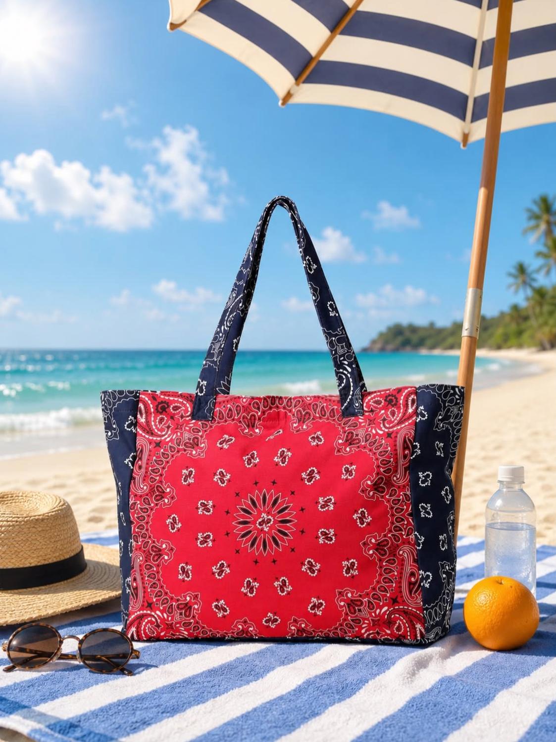 Haute Shore - Women's Bandana Zip Tote Bag
