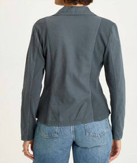 Wearables Brax Linen One Button Blazer in hawthorne leaf - women's jacket - view 4