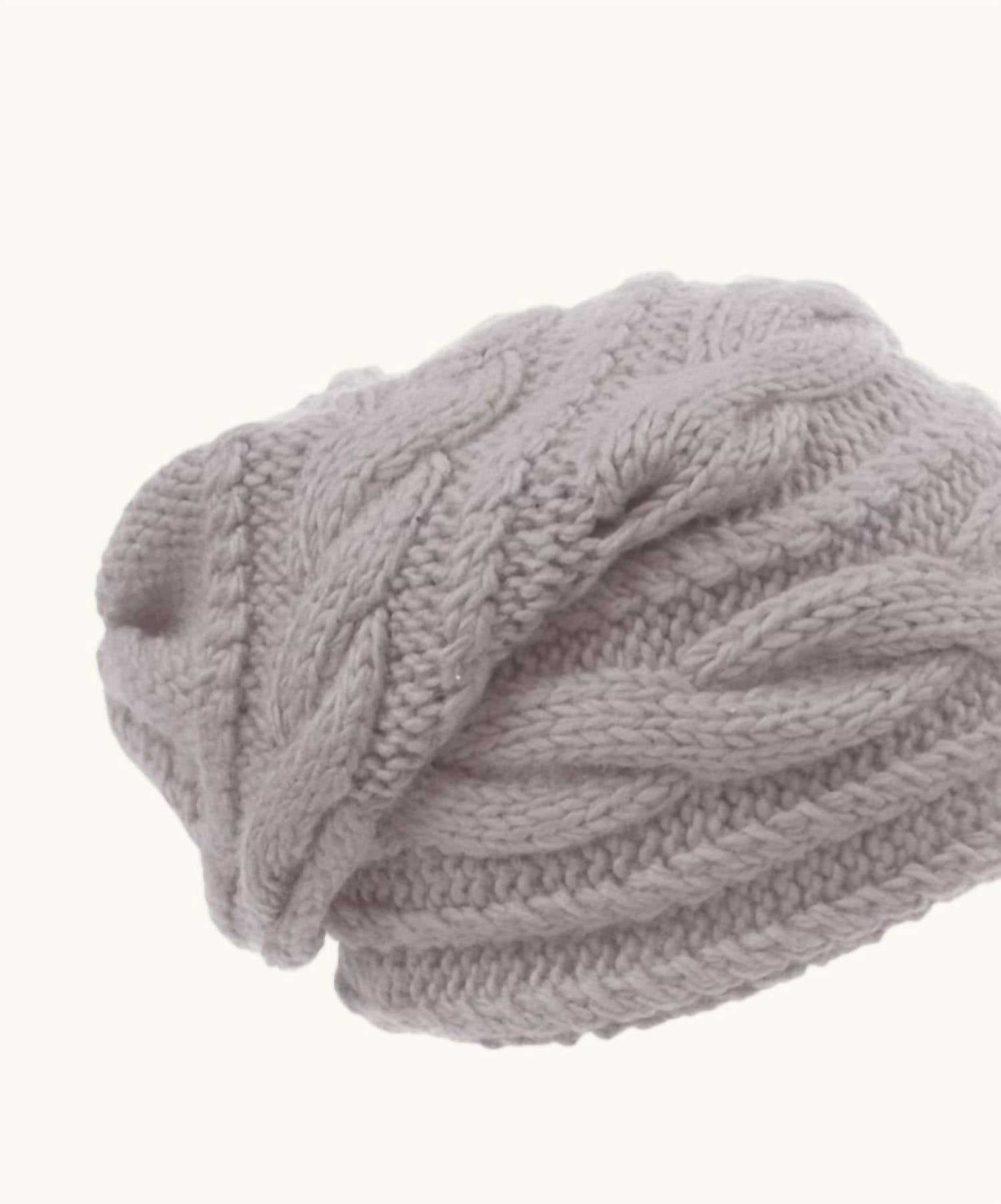 Nirvanna Designs - Women's Cable Slouch Hat