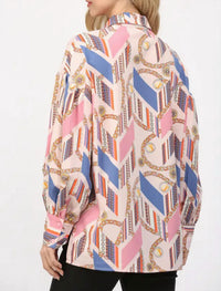 Fate Fully Focused Button Down Shirt in pink - women's shirt - detail view