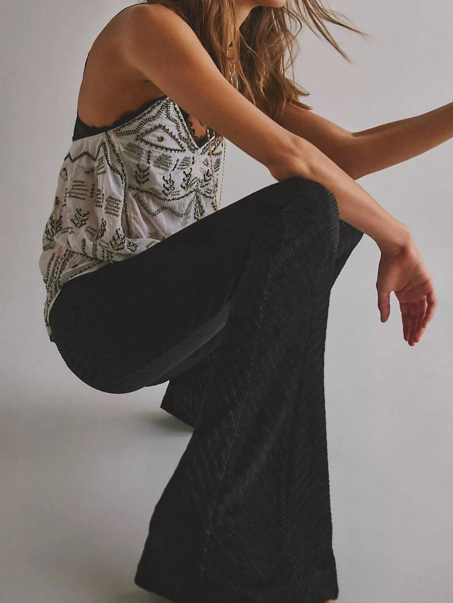 Free People - Penny Pull On Velvet Pants