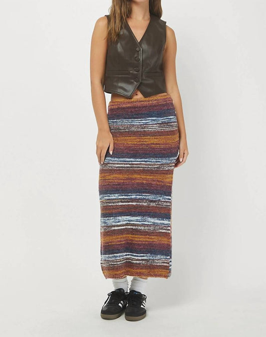 Needii - Space Dye Boucle Sweater Midi Skirt