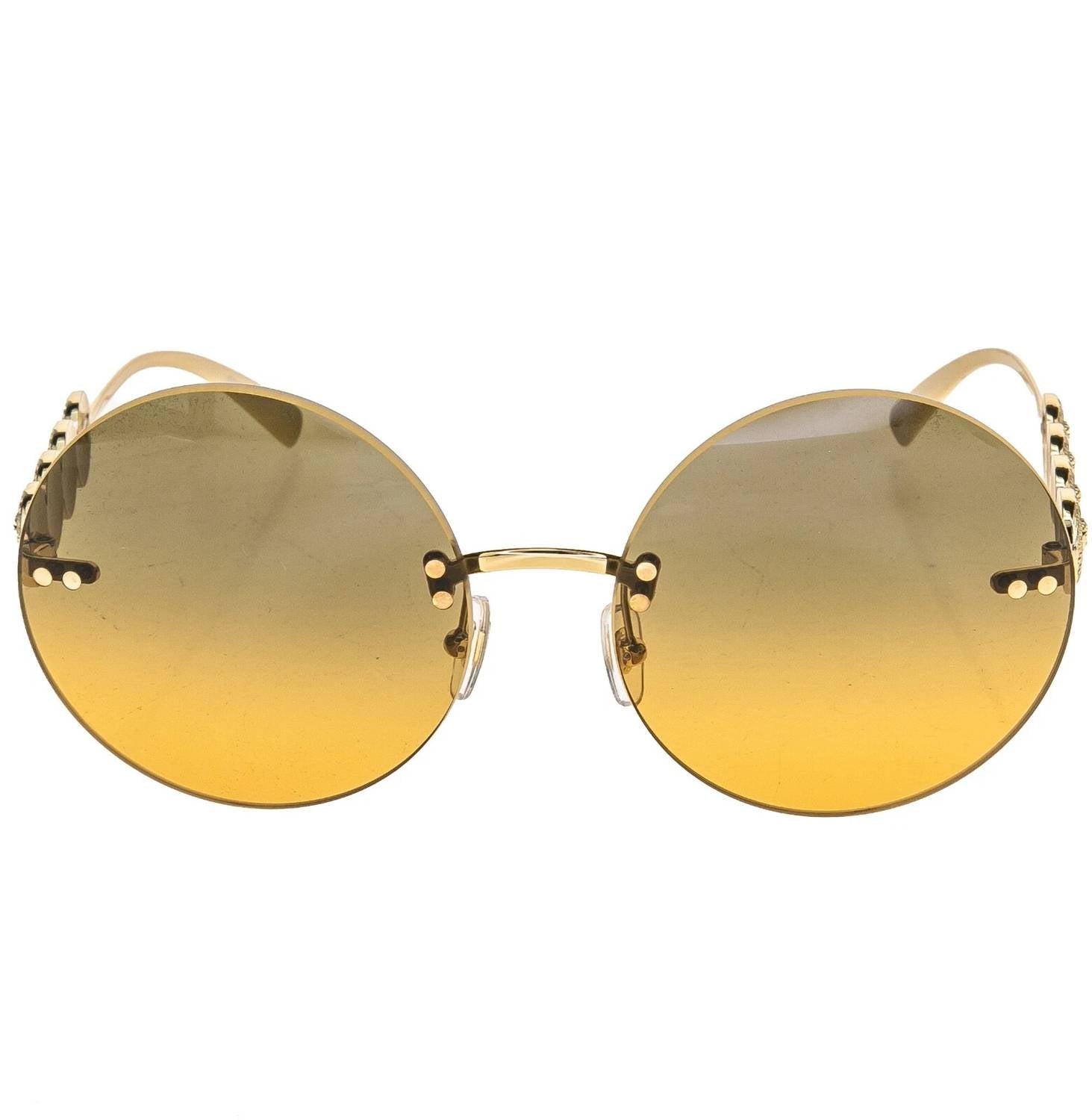 Versace - Women's Ve2214 Medusa Rimless Round Non-polarized Sunglasses
