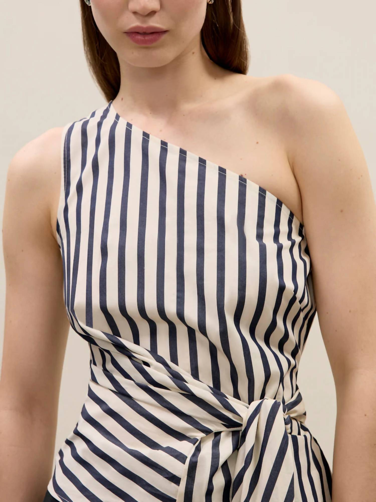 Rebecca Taylor - Isla One Shoulder Poplin Top
