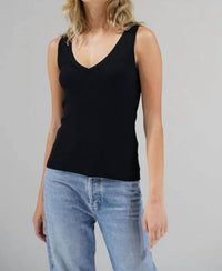 Lna - V Slim Ribbed Tank Top