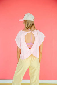 Rae Mode - Anna Open Back Slub Tee