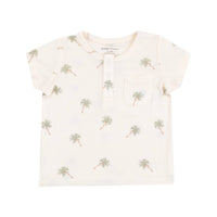 Angel Dear - Boy's Henley With Pocket And Muslin Short